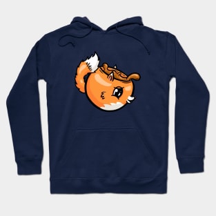 Fox Cute Coffee Cup Cartoon Illustration Hoodie